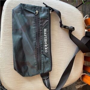 Marimekko Black and Green Crossbody Bag